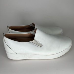 fitflop shoes slip ons women size 10 white color great condition